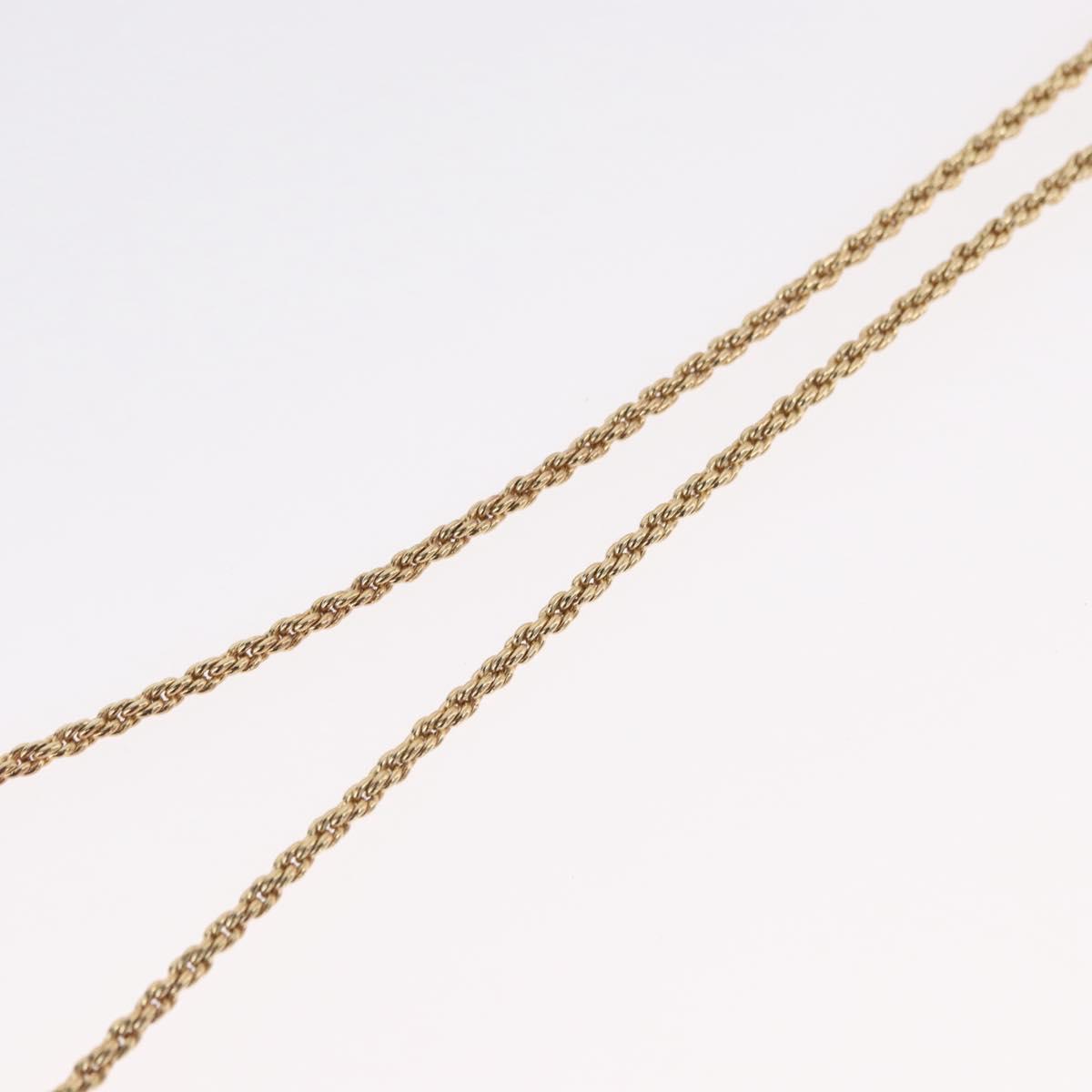 Christian Dior Necklace metal Gold Tone Auth BA11471A