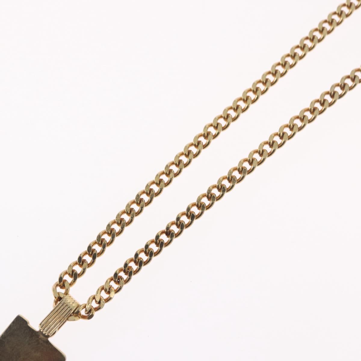Christian Dior Necklace metal Gold Tone Auth BA11475