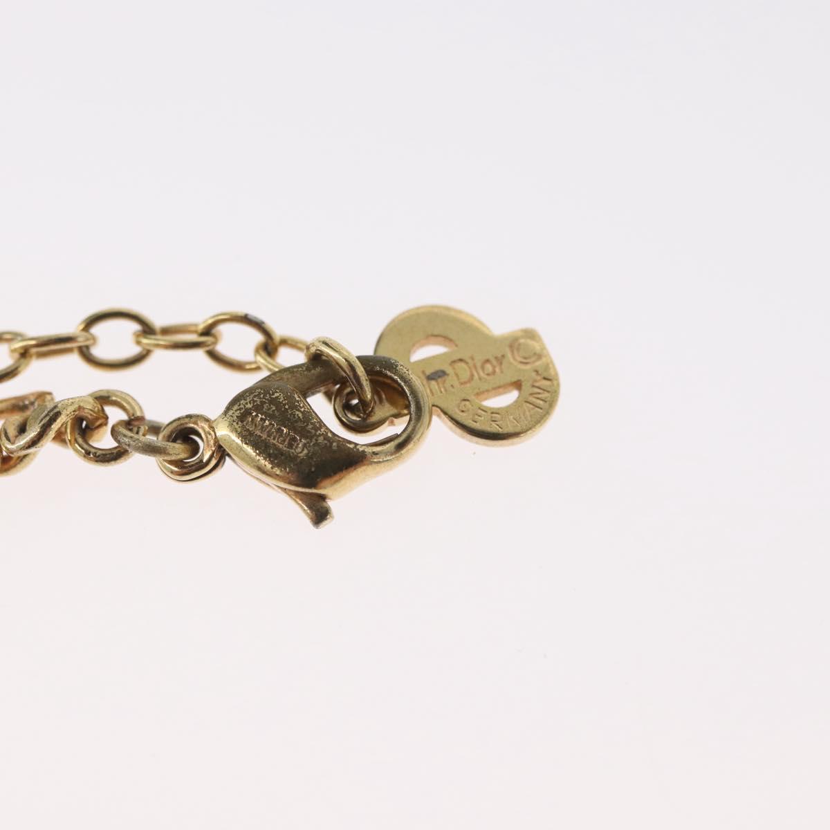 Christian Dior Necklace metal Gold Tone Auth BA11475