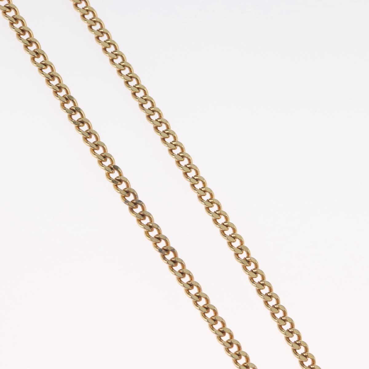 Christian Dior Necklace metal Gold Tone Auth BA11475