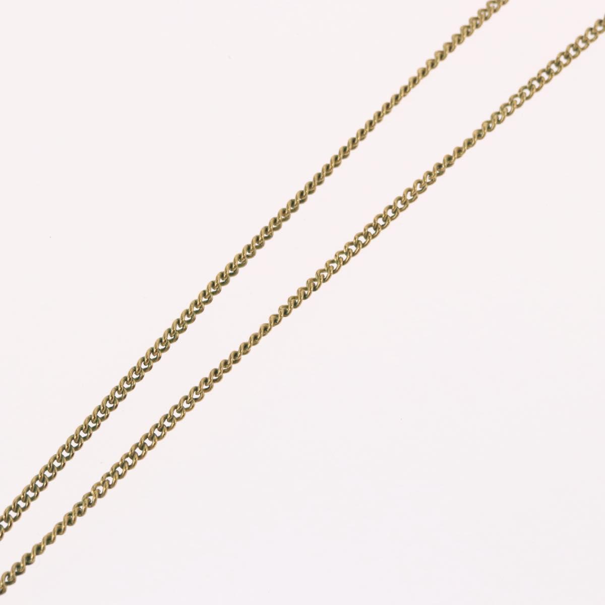 Christian Dior Necklace metal Gold Tone Auth BA11477