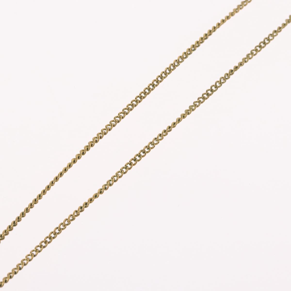 Christian Dior Necklace metal Gold Tone Auth BA11477