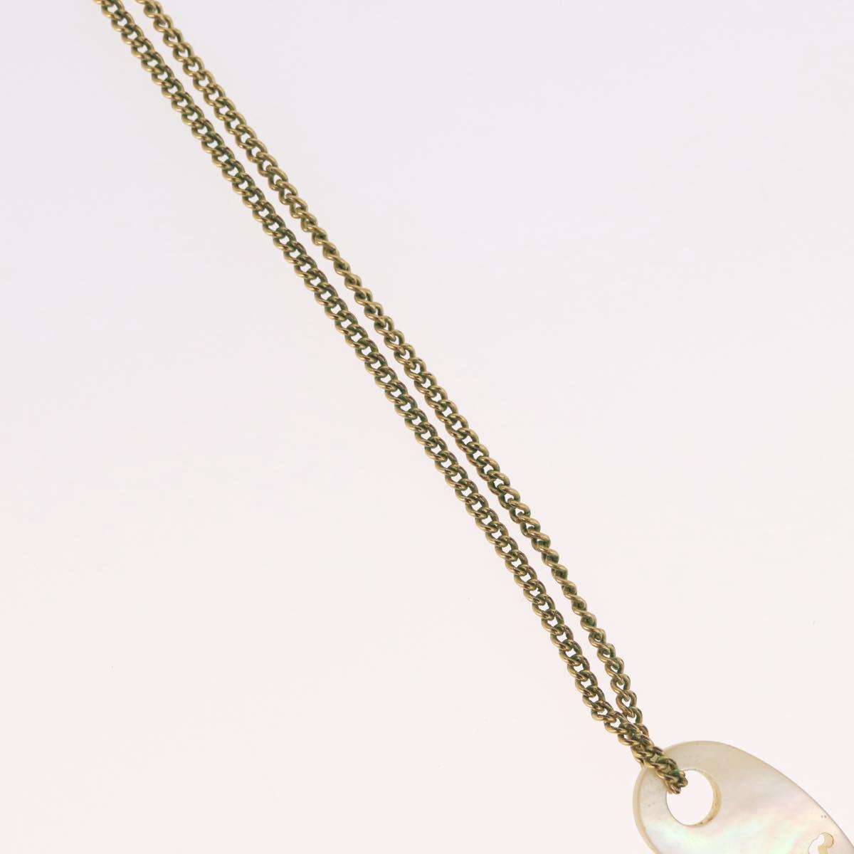 Christian Dior Necklace metal Gold Tone Auth BA11477