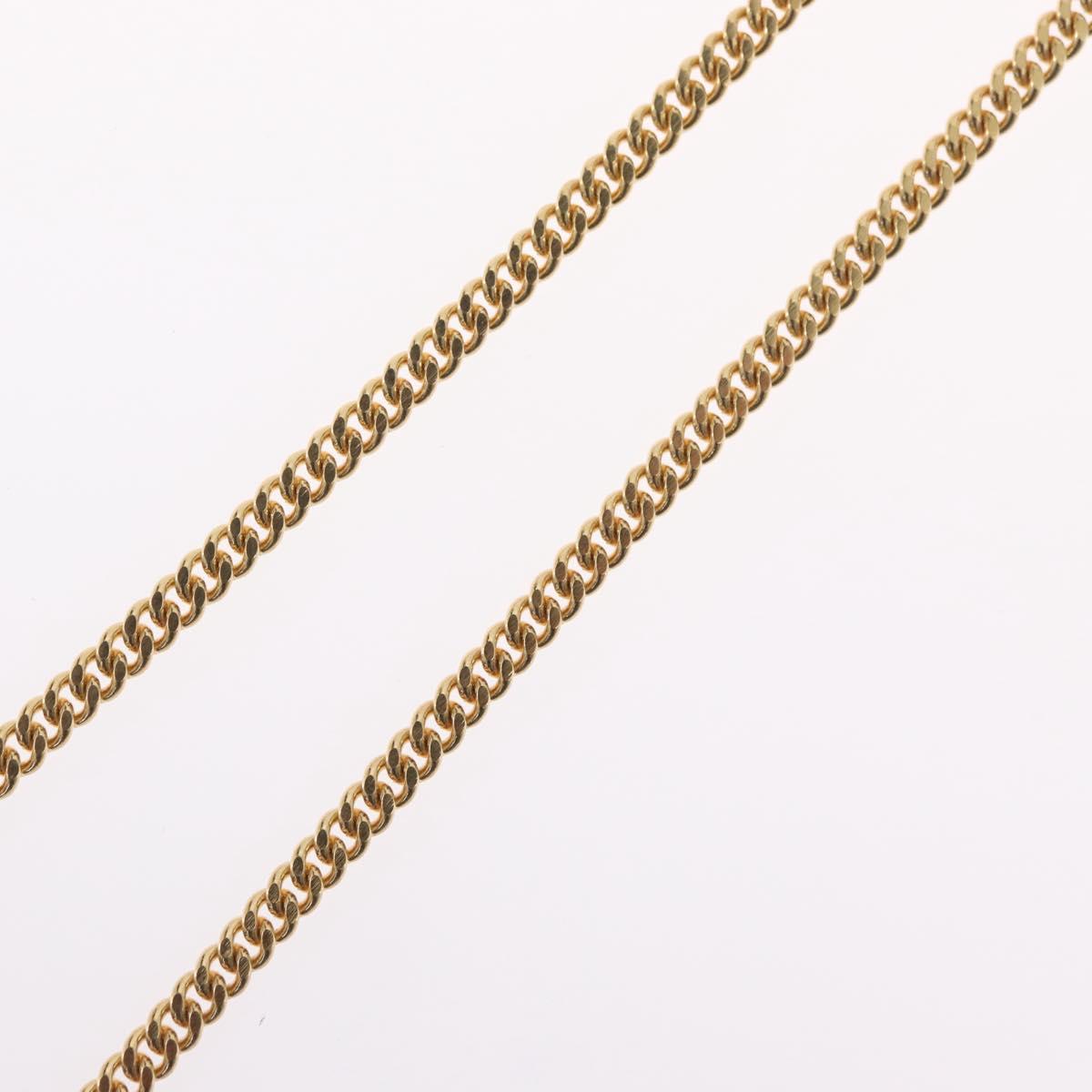 Christian Dior Necklace metal Gold Tone Auth BA11478