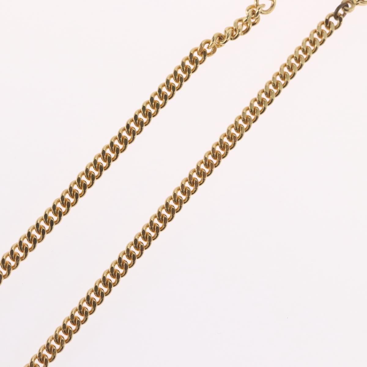 Christian Dior Necklace metal Gold Tone Auth BA11478