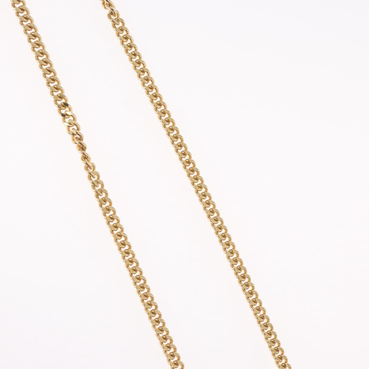 Christian Dior Necklace metal Gold Tone Auth BA11478