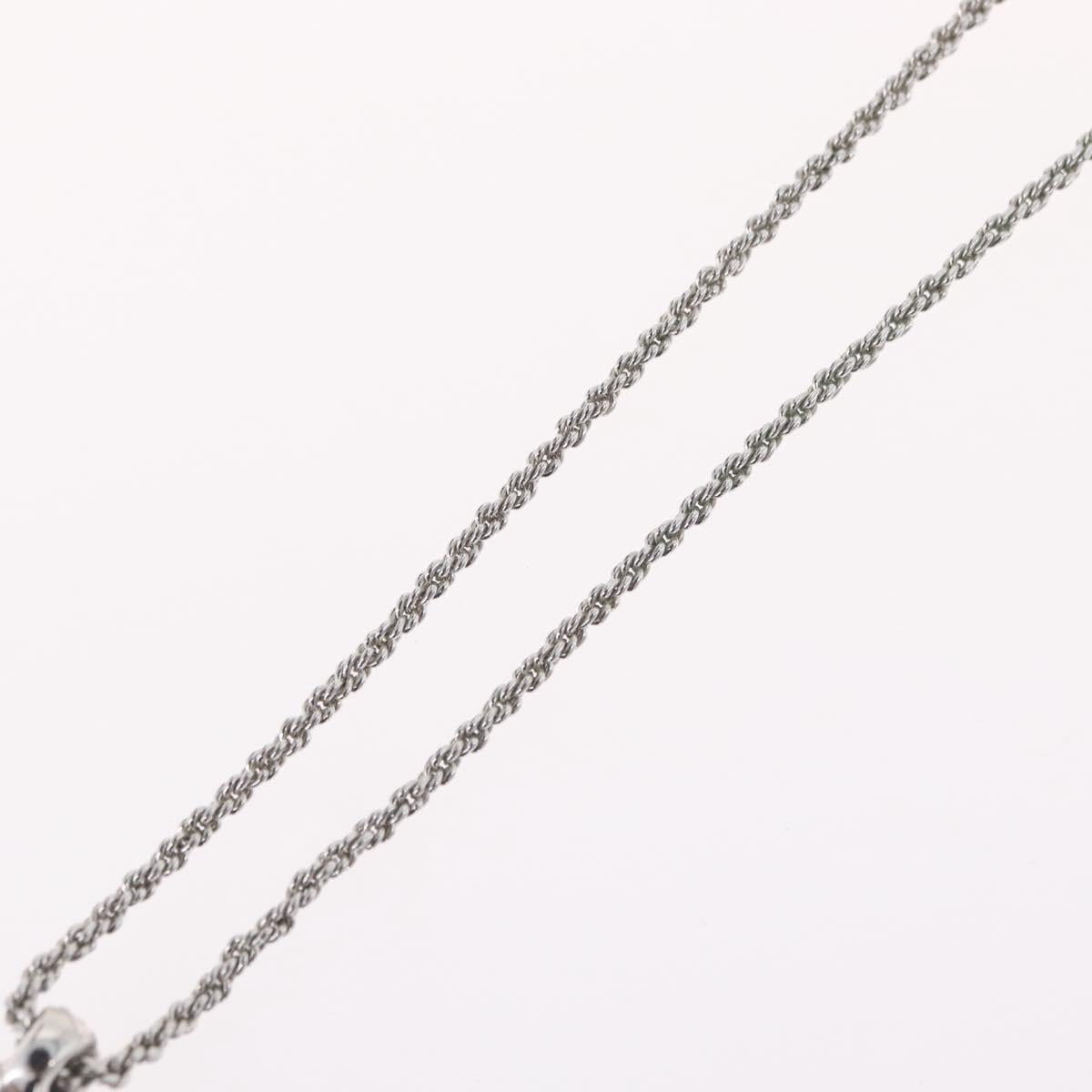 Christian Dior Necklace metal Silver Auth BA11479
