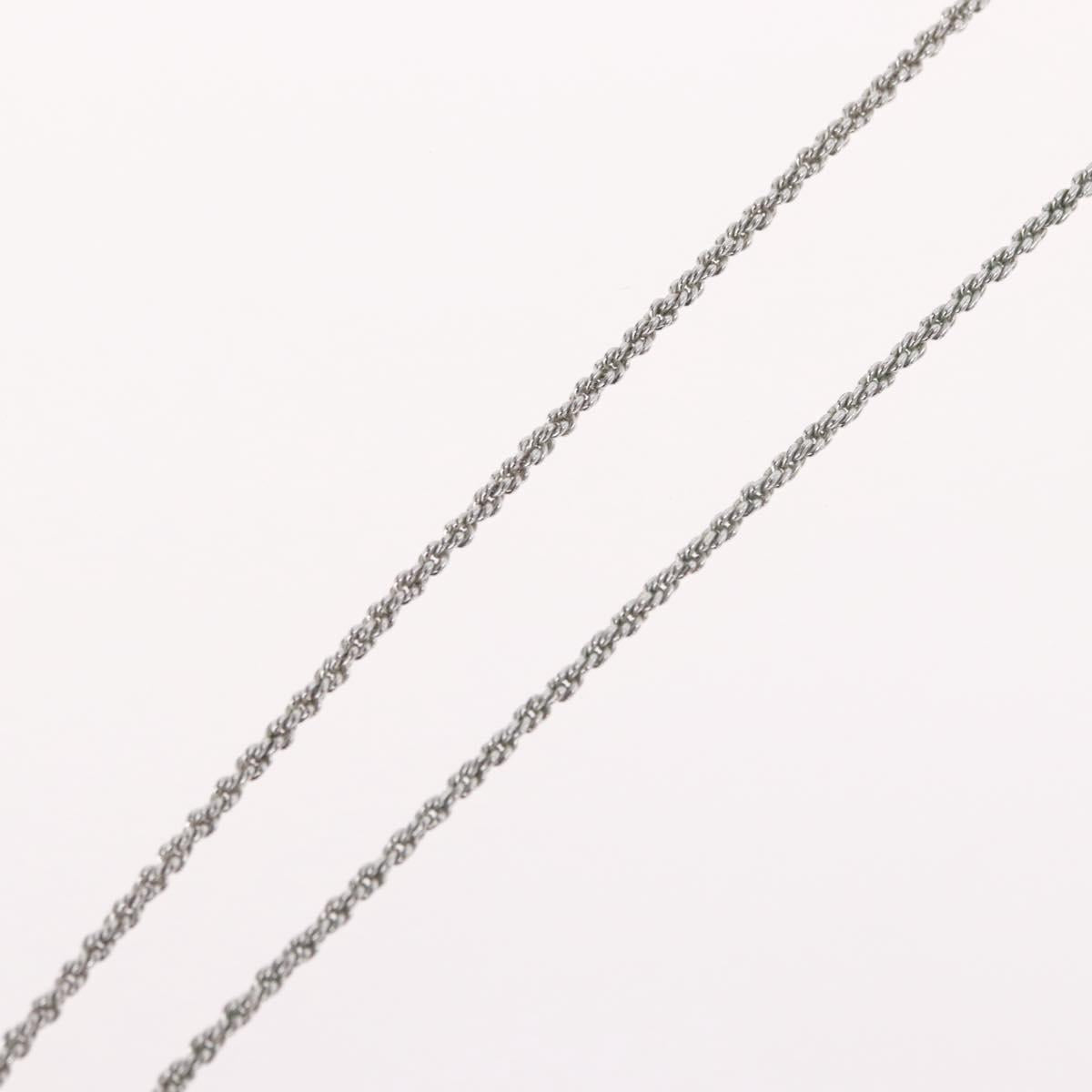 Christian Dior Necklace metal Silver Auth BA11479