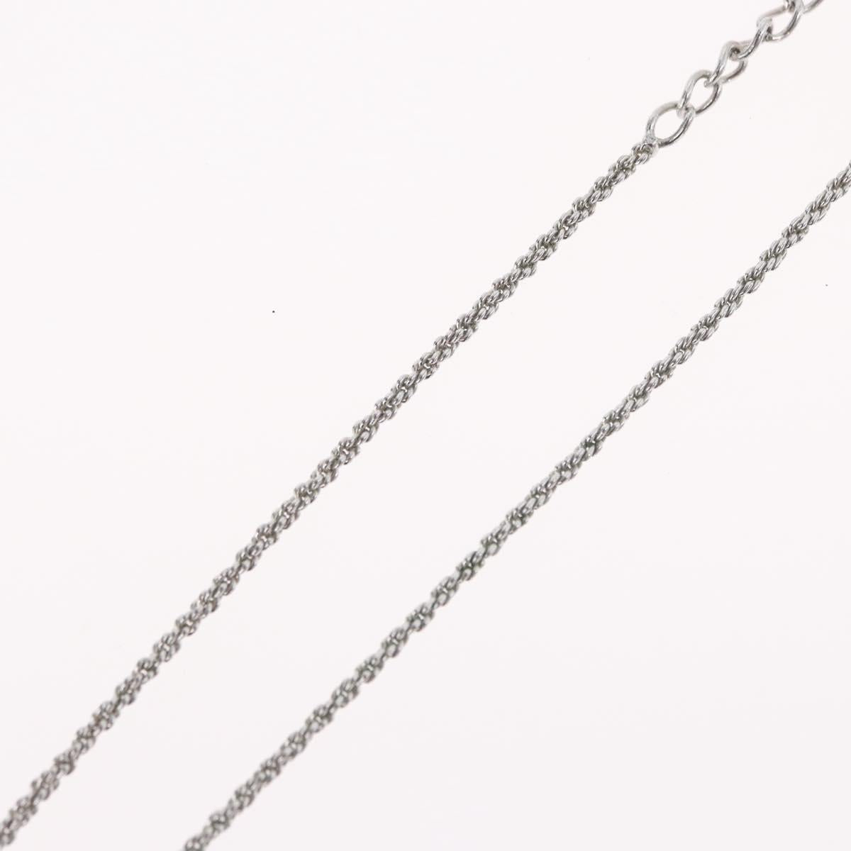 Christian Dior Necklace metal Silver Auth BA11479