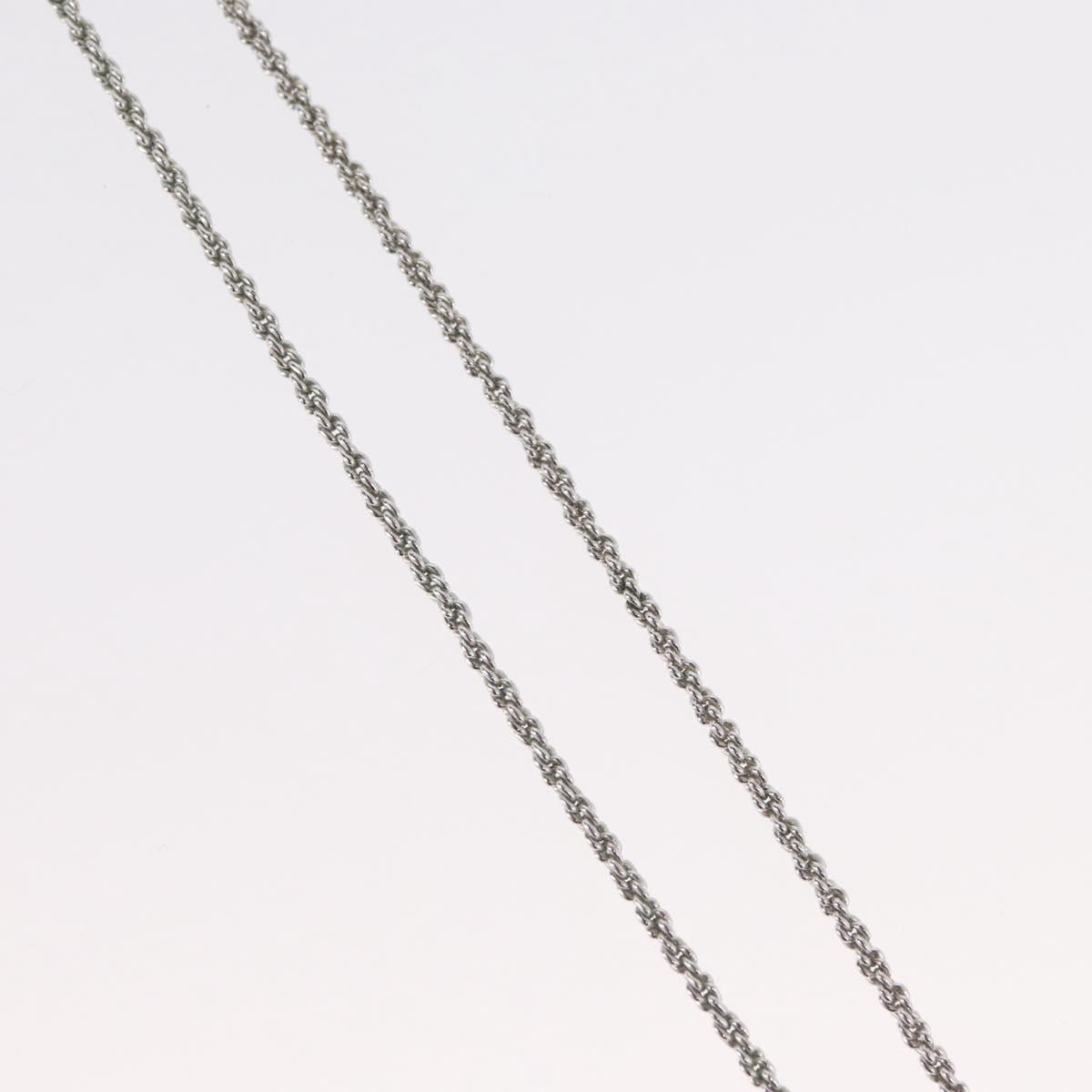 Christian Dior Necklace metal Silver Auth BA11479