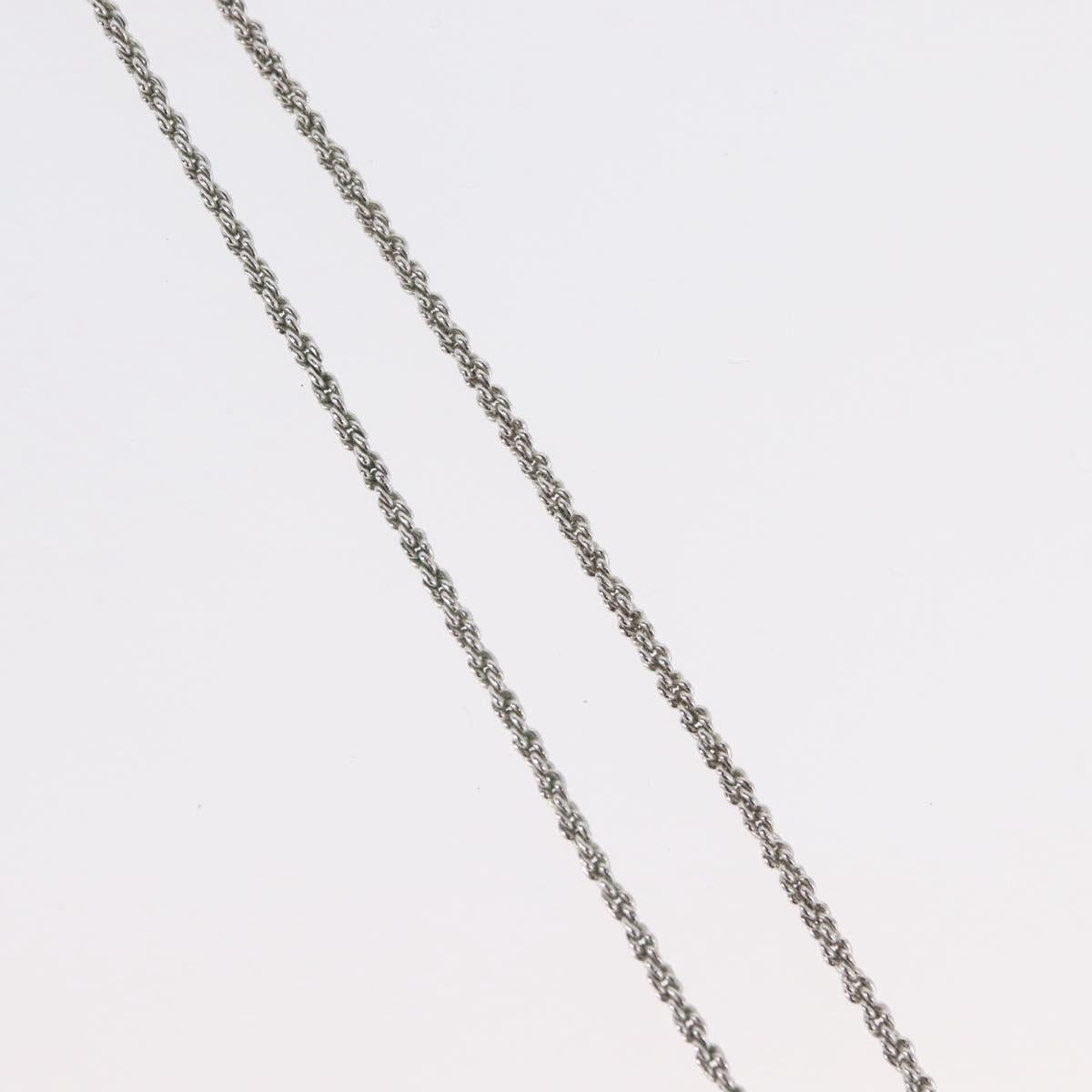 Christian Dior Necklace metal Silver Auth BA11479