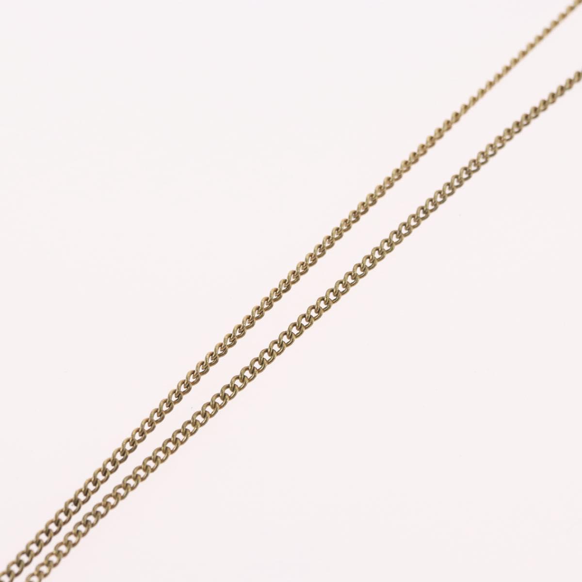 Christian Dior Necklace metal Gold Tone Auth BA11482