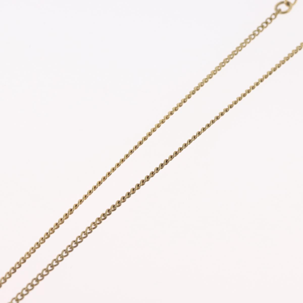 Christian Dior Necklace metal Gold Tone Auth BA11482