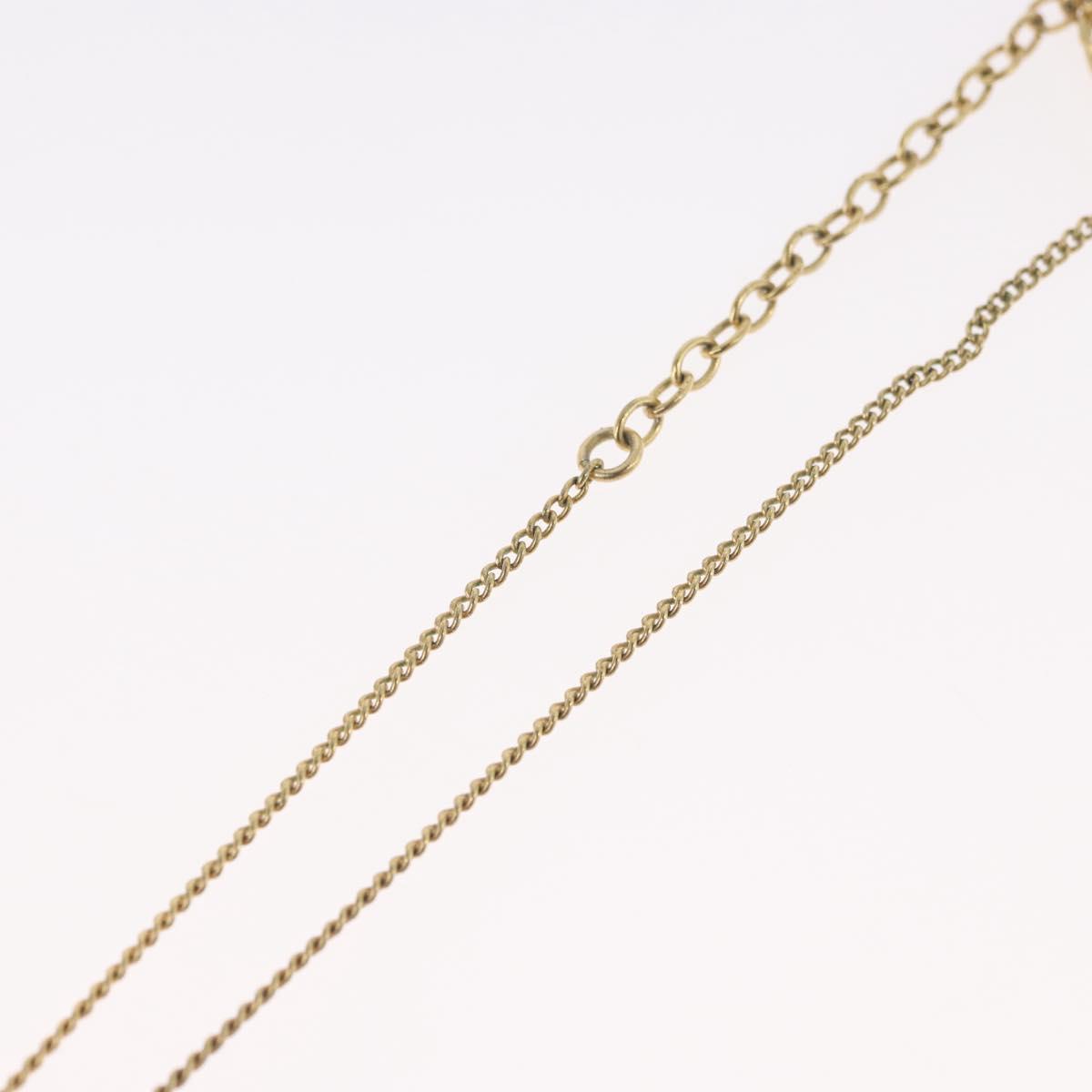Christian Dior Necklace metal Gold Tone Auth BA11482