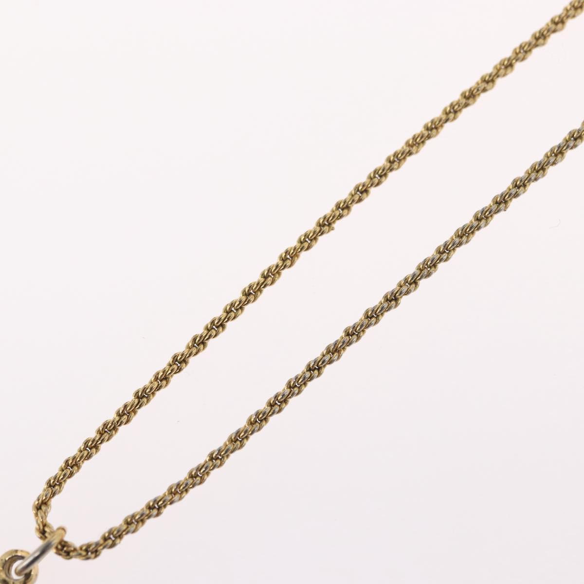 Christian Dior Necklace metal Gold Tone Auth BA11483