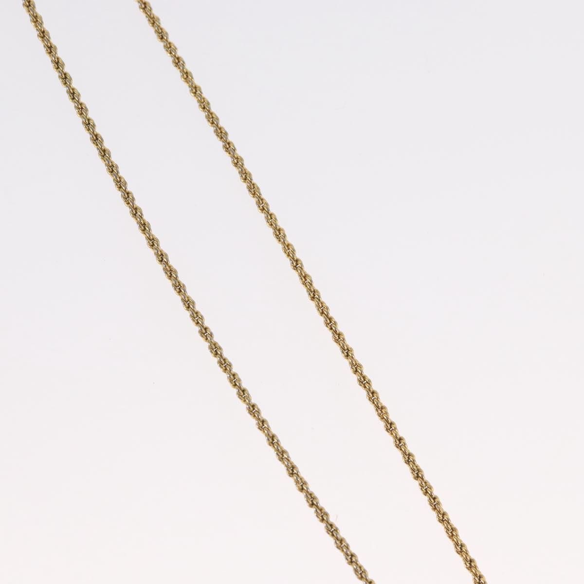 Christian Dior Necklace metal Gold Tone Auth BA11483
