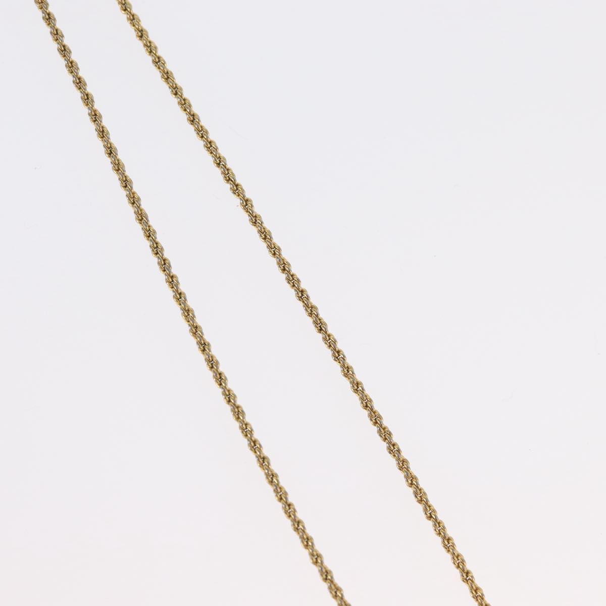 Christian Dior Necklace metal Gold Tone Auth BA11483
