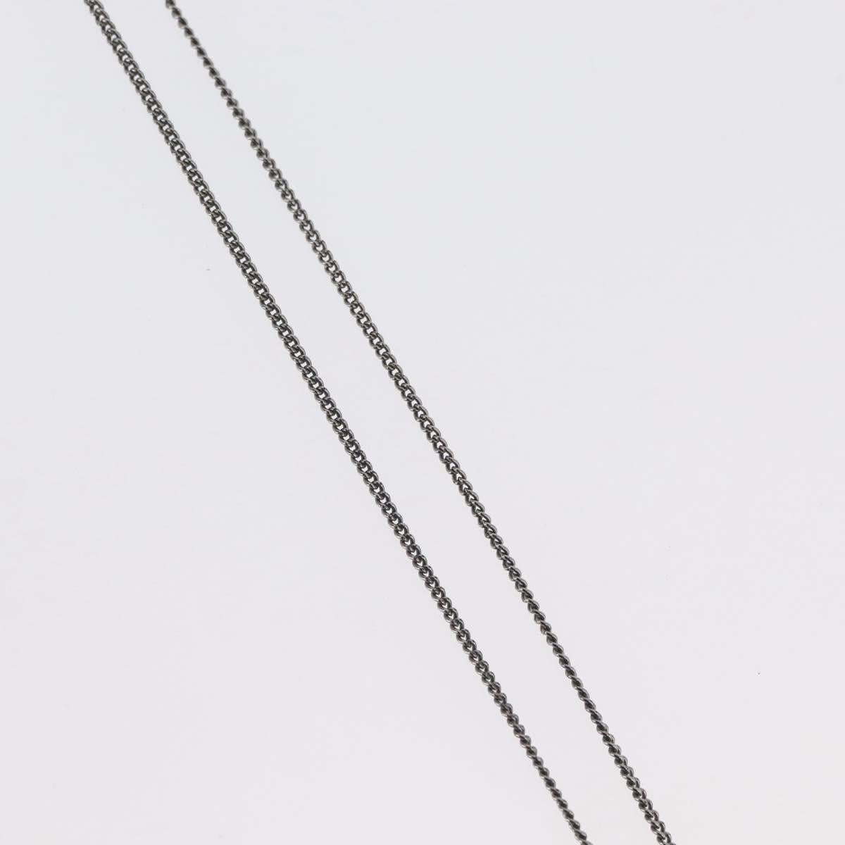 Christian Dior Necklace metal Silver Auth BA11485