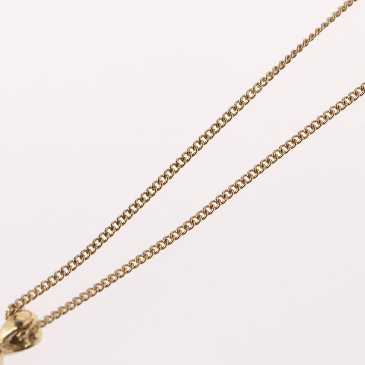 Christian Dior Necklace metal Gold Tone Auth BA11487
