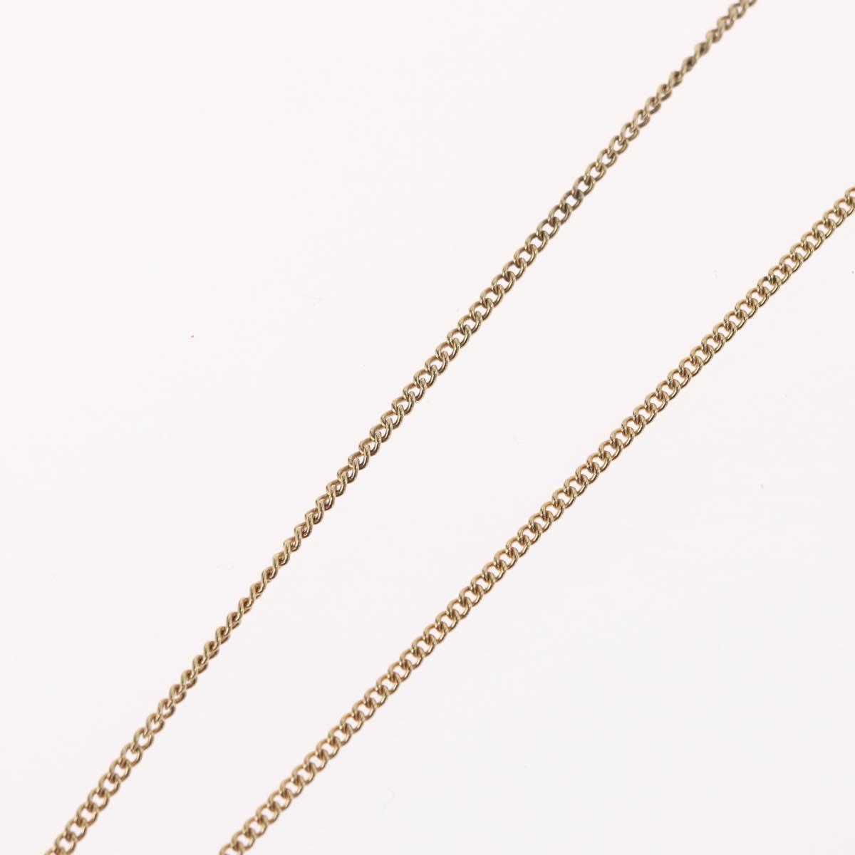 Christian Dior Necklace metal Gold Tone Auth BA11487