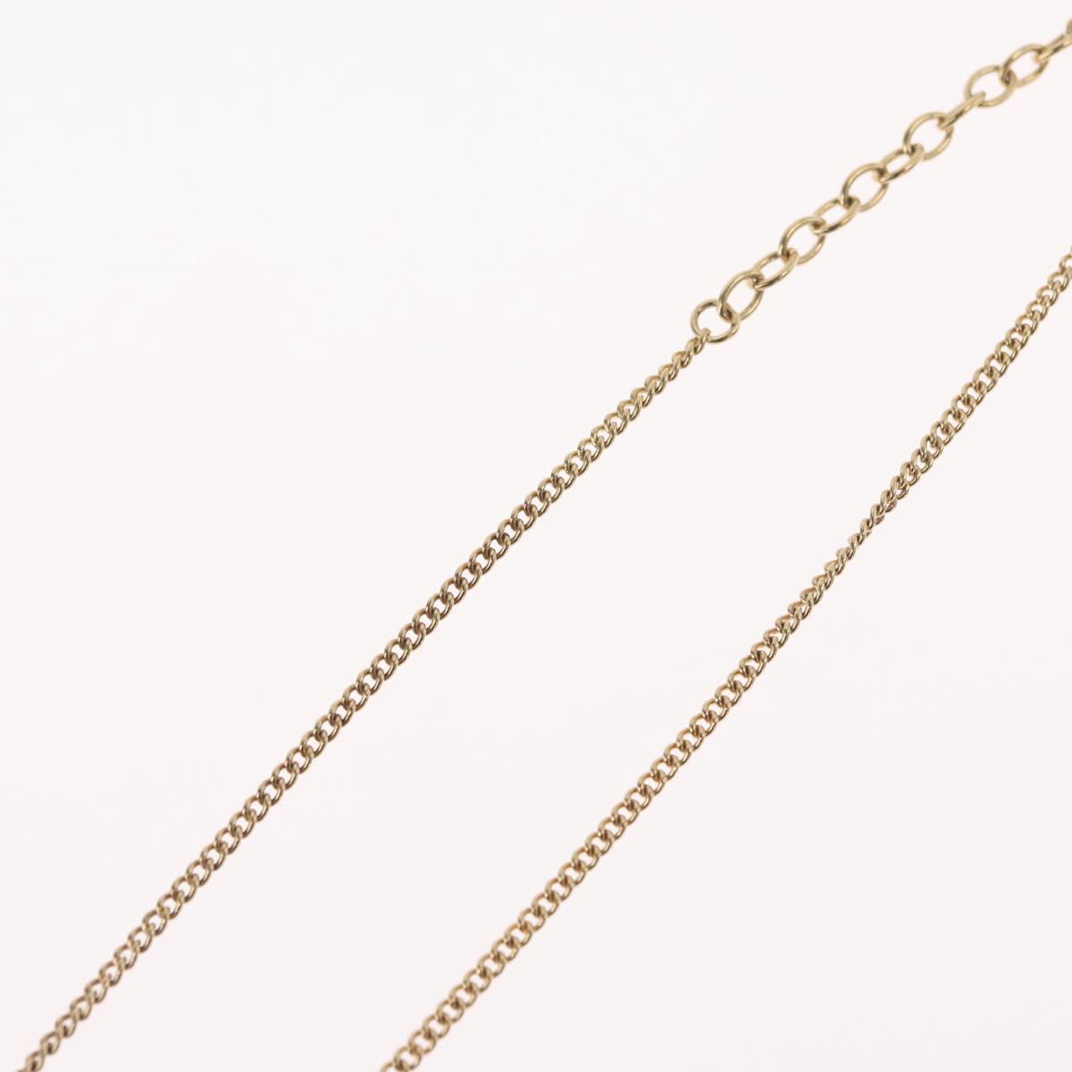Christian Dior Necklace metal Gold Tone Auth BA11487