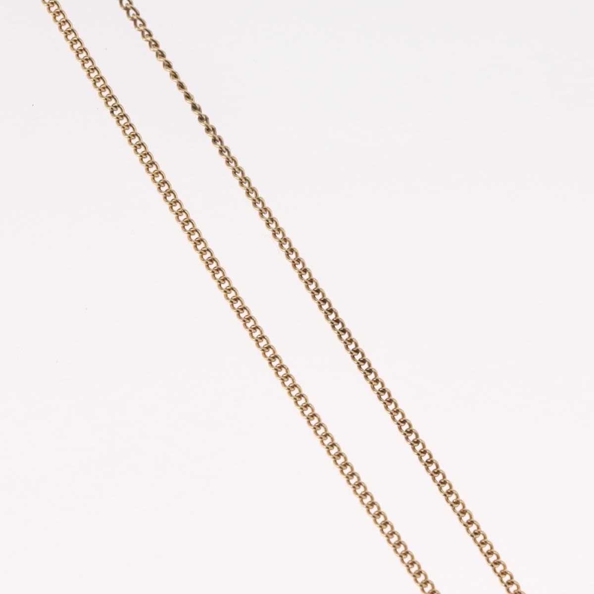 Christian Dior Necklace metal Gold Tone Auth BA11487