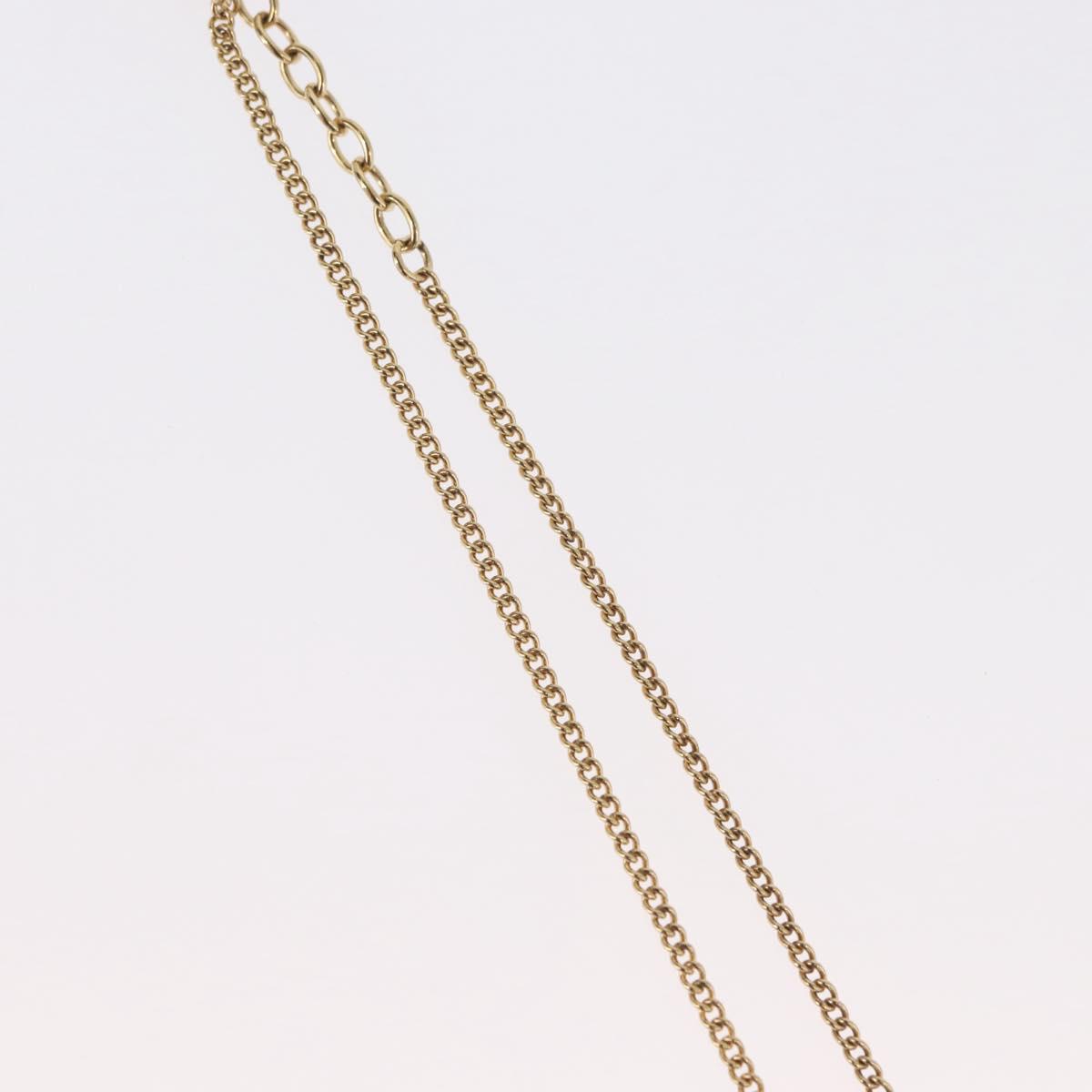 Christian Dior Necklace metal Gold Tone Auth BA11487