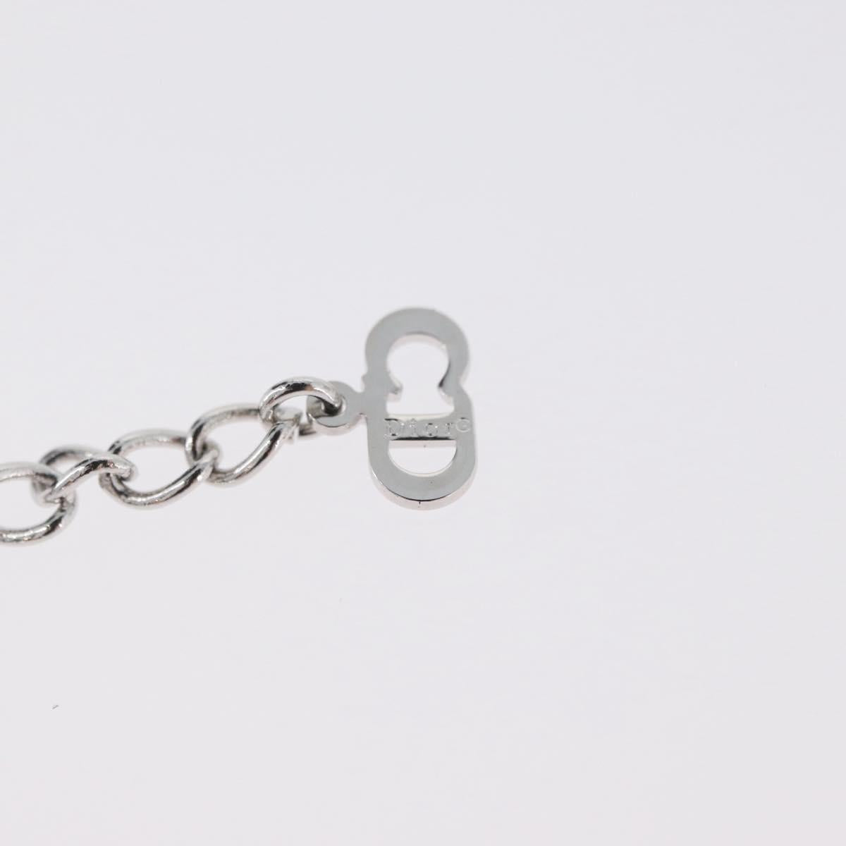 Christian Dior Necklace metal Silver Auth BA11491A