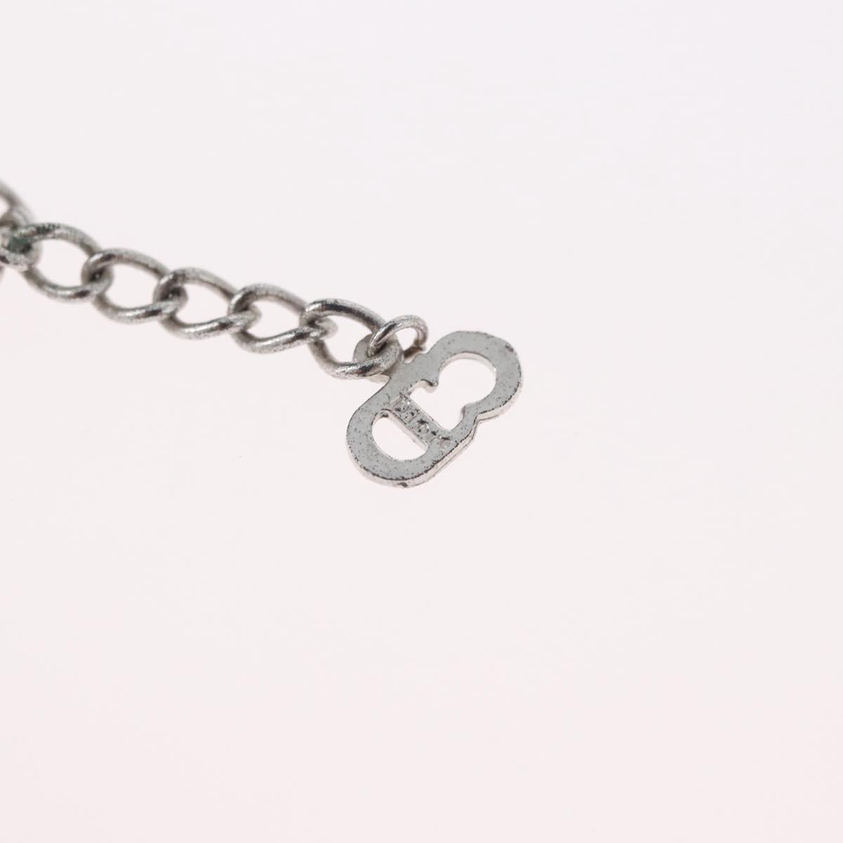 Christian Dior Necklace metal Silver Auth BA11492