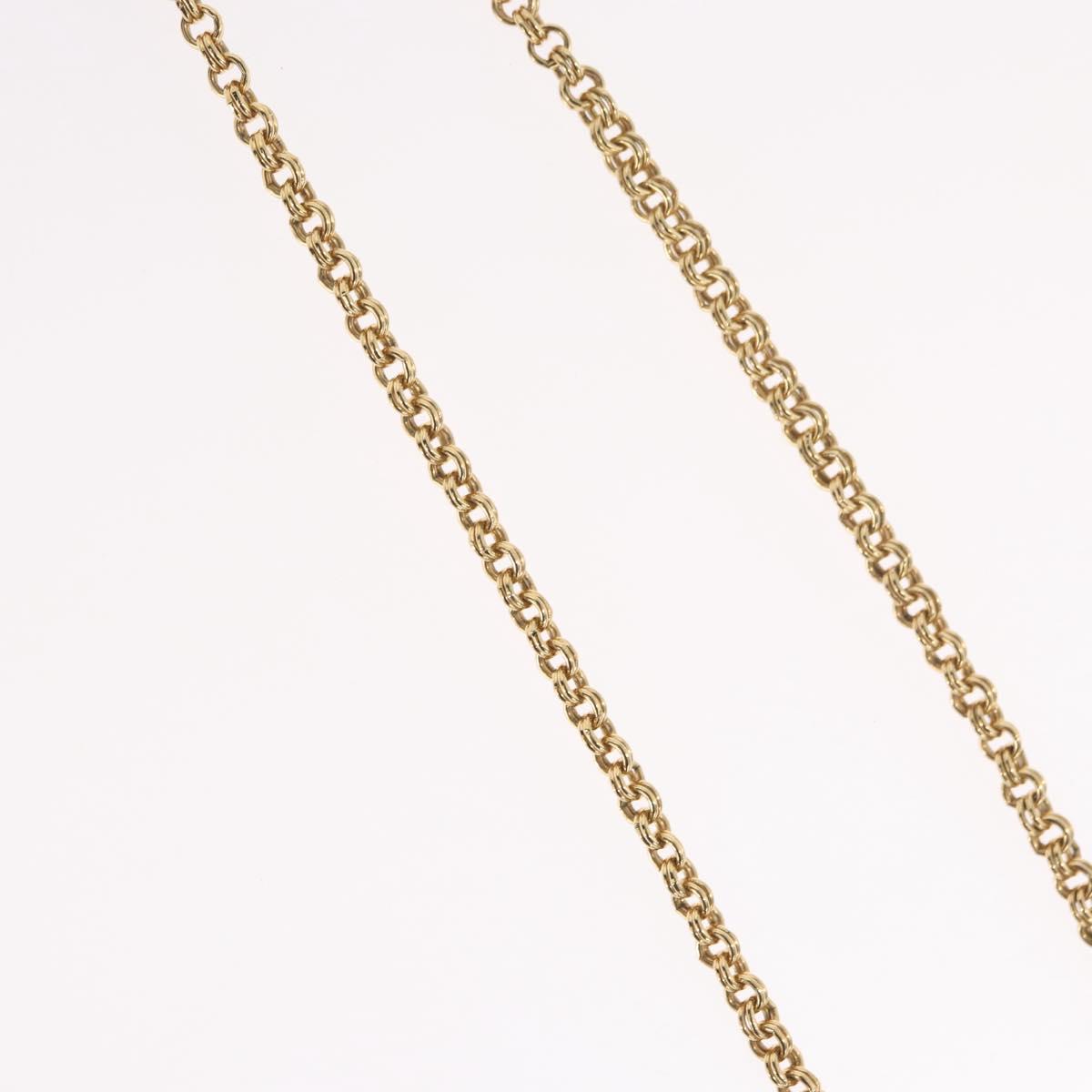 Christian Dior Necklace metal Gold Tone Auth BA11497