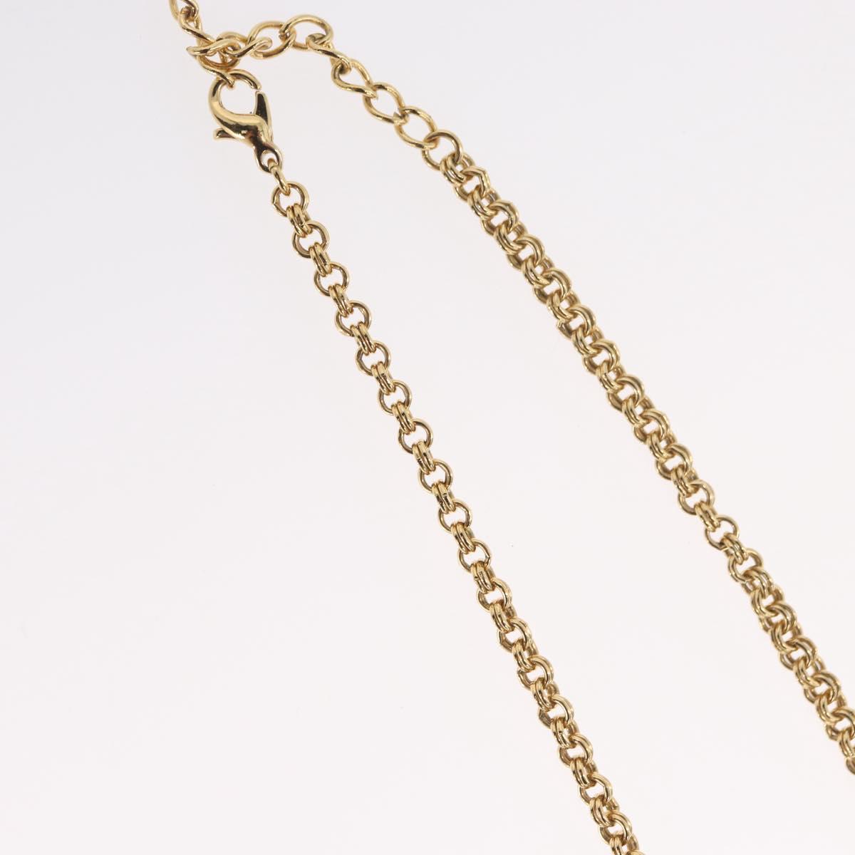 Christian Dior Necklace metal Gold Tone Auth BA11497