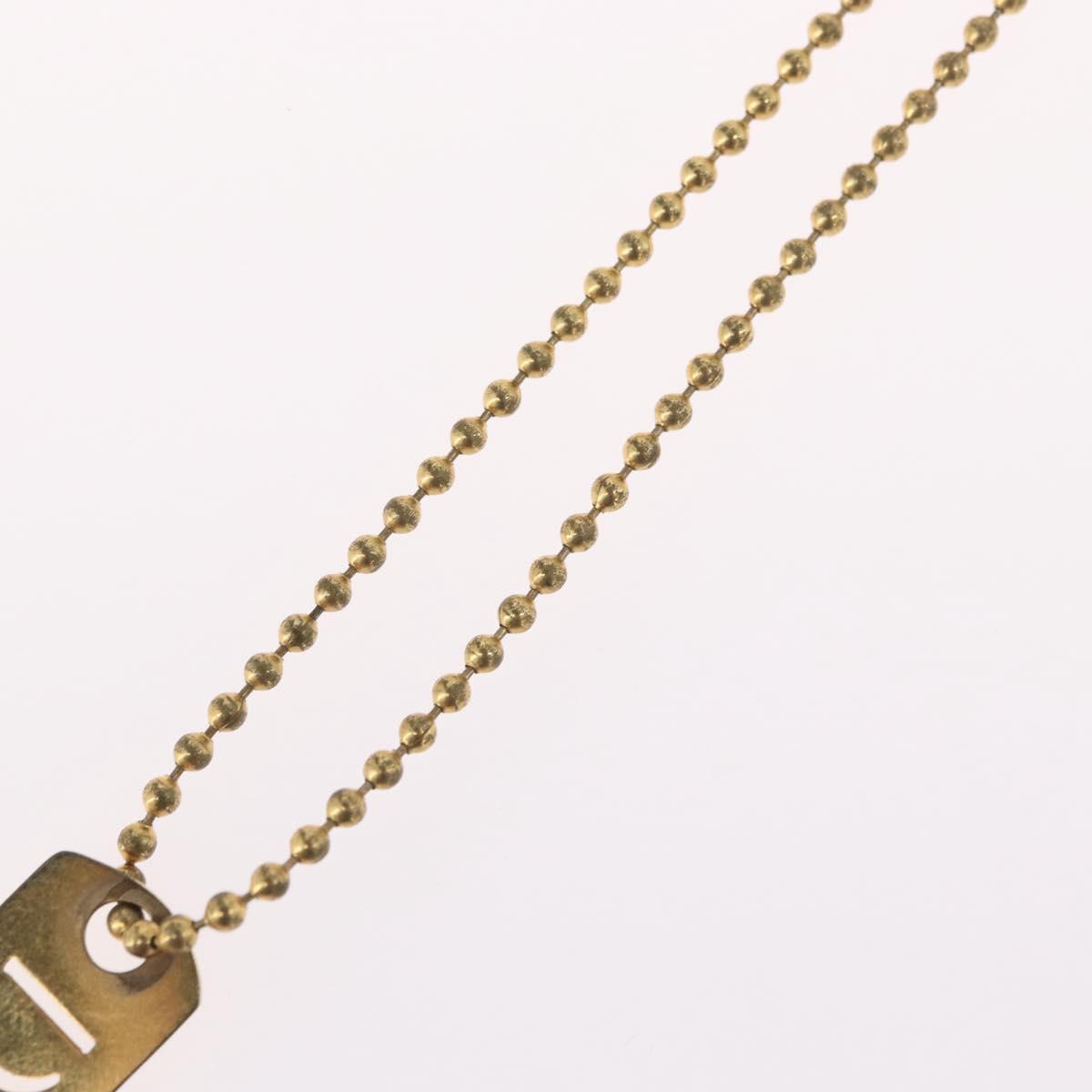 Christian Dior Necklace metal Gold Tone Auth BA11498