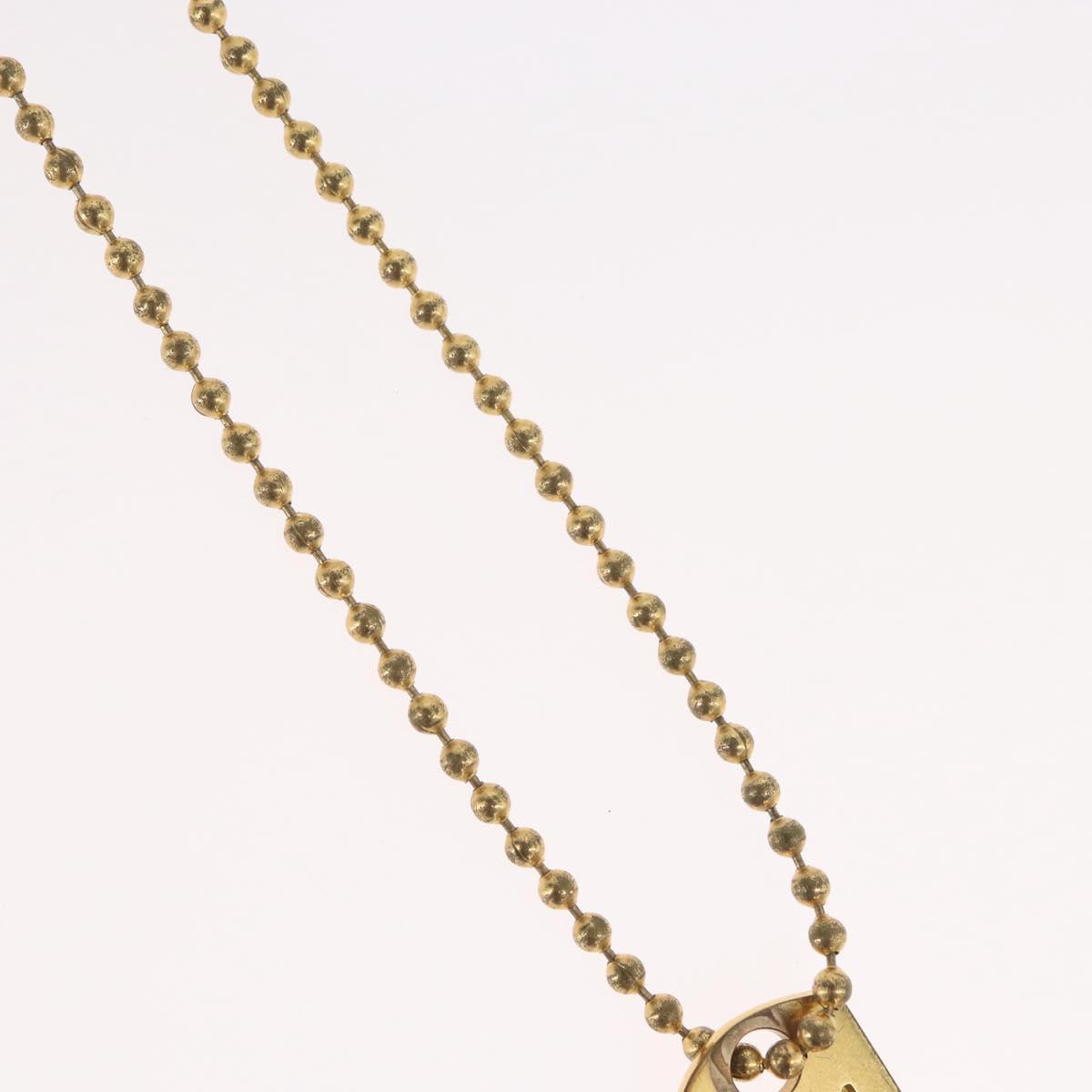 Christian Dior Necklace metal Gold Tone Auth BA11498