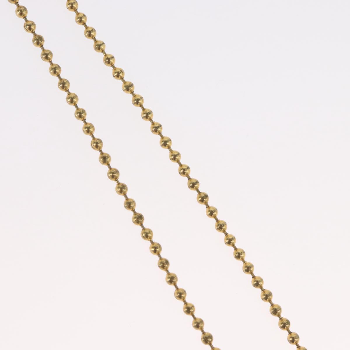 Christian Dior Necklace metal Gold Tone Auth BA11498