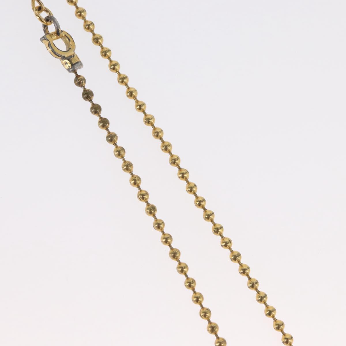 Christian Dior Necklace metal Gold Tone Auth BA11498