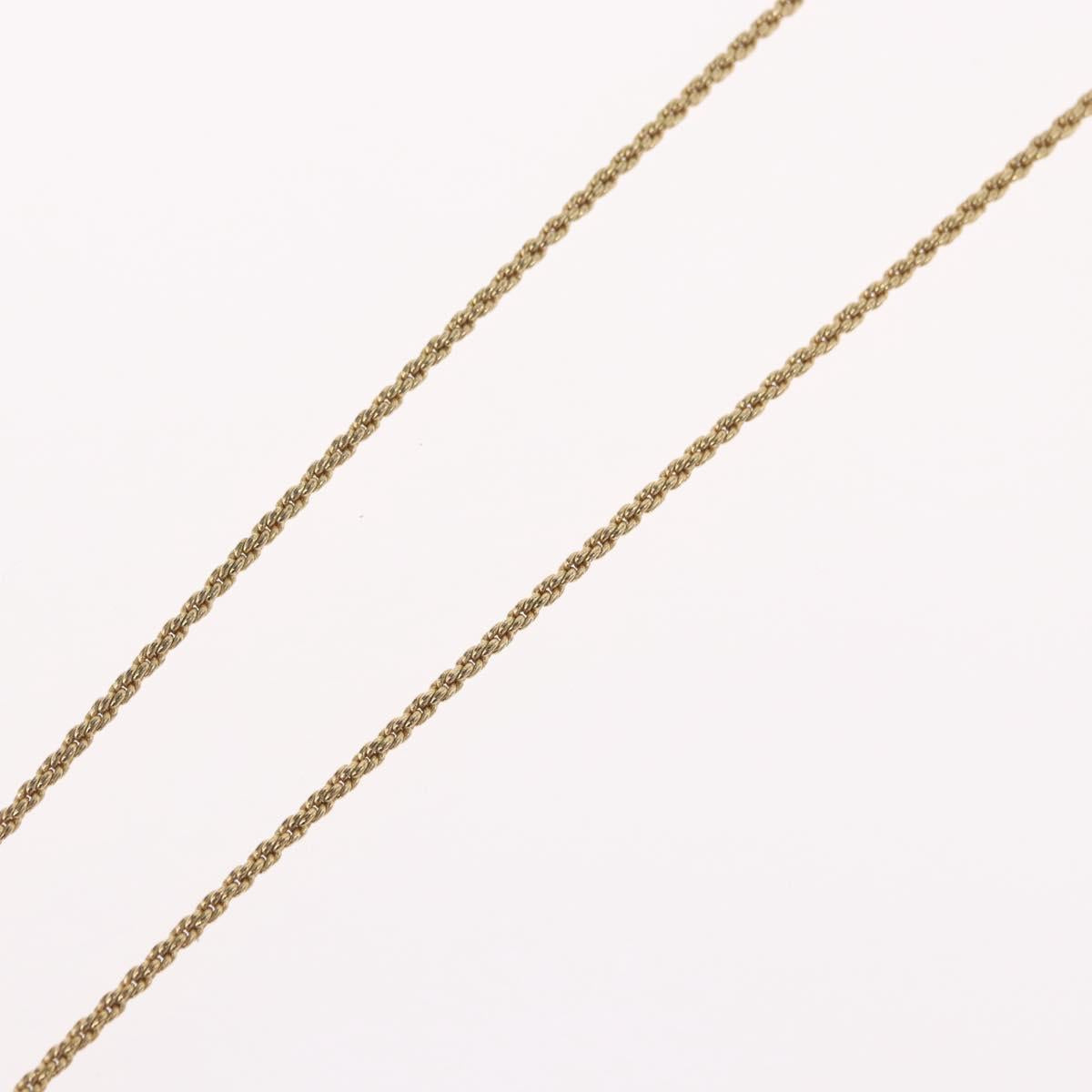 Christian Dior Necklace metal Gold Tone Auth BA11499