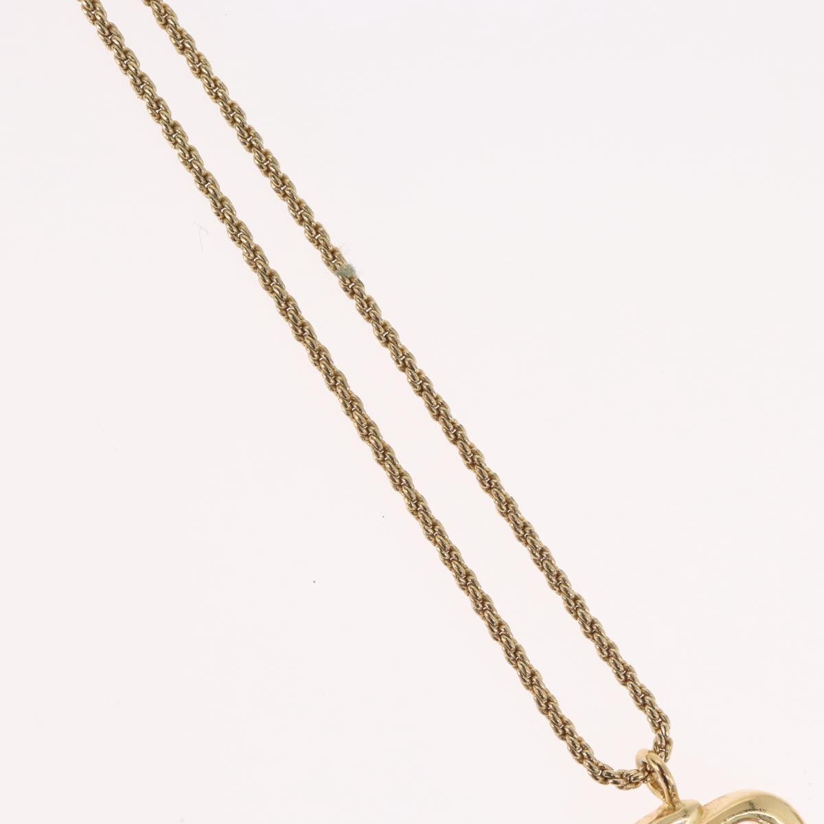 Christian Dior Necklace metal Gold Tone Auth BA11499