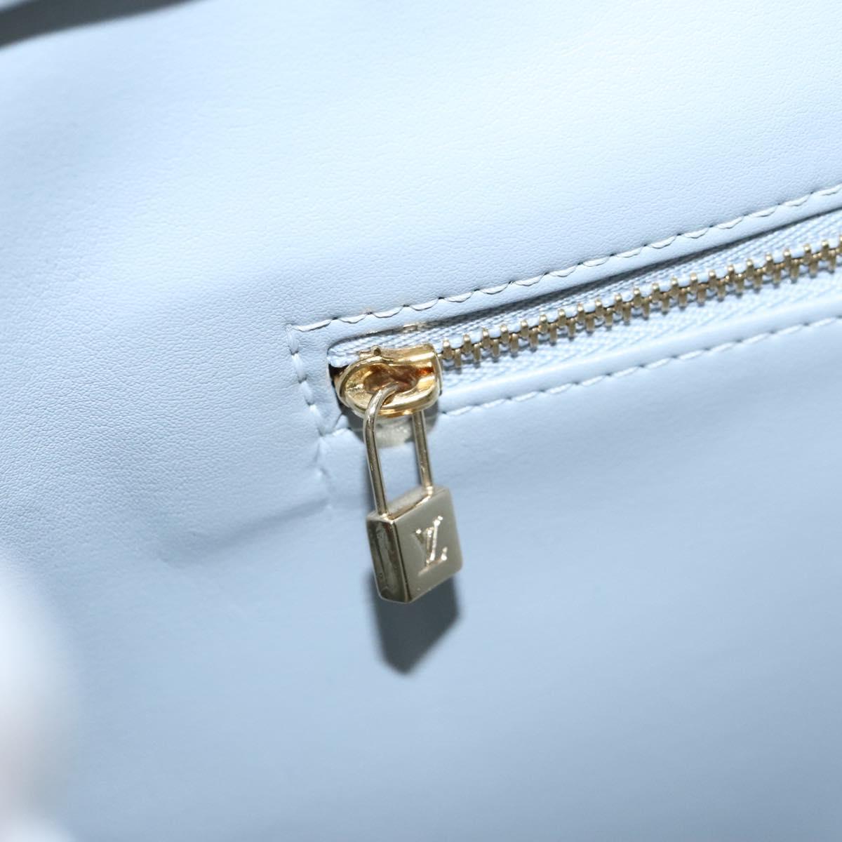 LOUIS VUITTON Monogram Vernis Houston Hand Bag Gris M91053 LV Auth BA1150