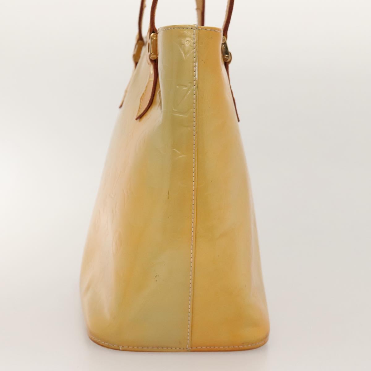 LOUIS VUITTON Monogram Vernis Houston Hand Bag Gris M91053 LV Auth BA1150