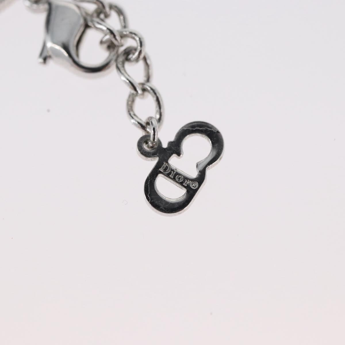 Christian Dior Necklace metal Silver Auth BA11501A