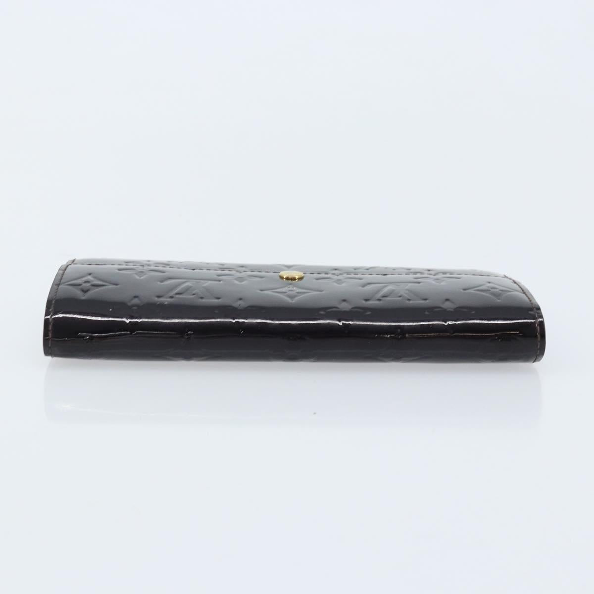 LOUIS VUITTON Vernis Portefeuille Sarah Wallet Amarante M93524 LV Auth BA11512