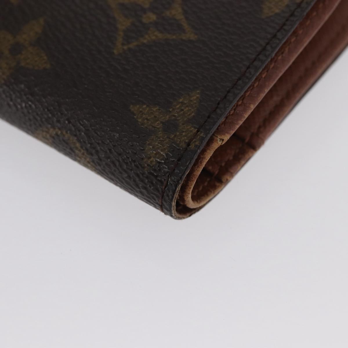 LOUIS VUITTON Monogram Porte Monnaie Billets Viennois Wallet M61663 Auth BA11514