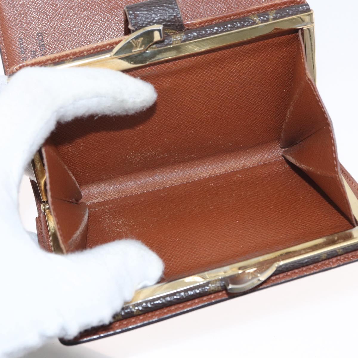 LOUIS VUITTON Monogram Porte Monnaie Billets Viennois Wallet M61663 Auth BA11514