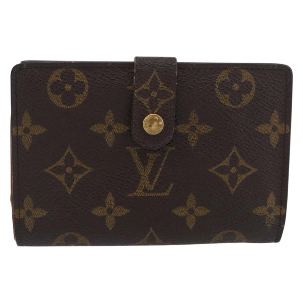LOUIS VUITTON Monogram Porte Monnaie Billets Viennois Wallet M61663 Auth BA11514