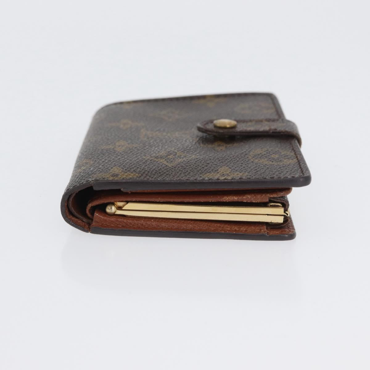LOUIS VUITTON Monogram Porte Monnaie Billets Viennois Wallet M61663 Auth BA11514