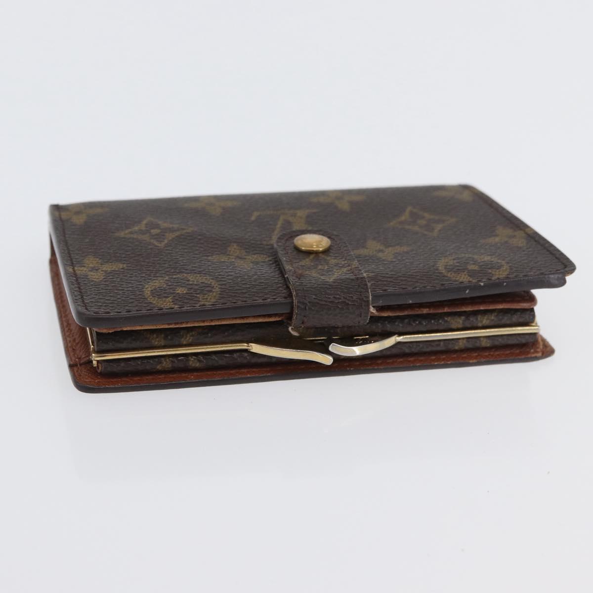 LOUIS VUITTON Monogram Porte Monnaie Billets Viennois Wallet M61663 Auth BA11514