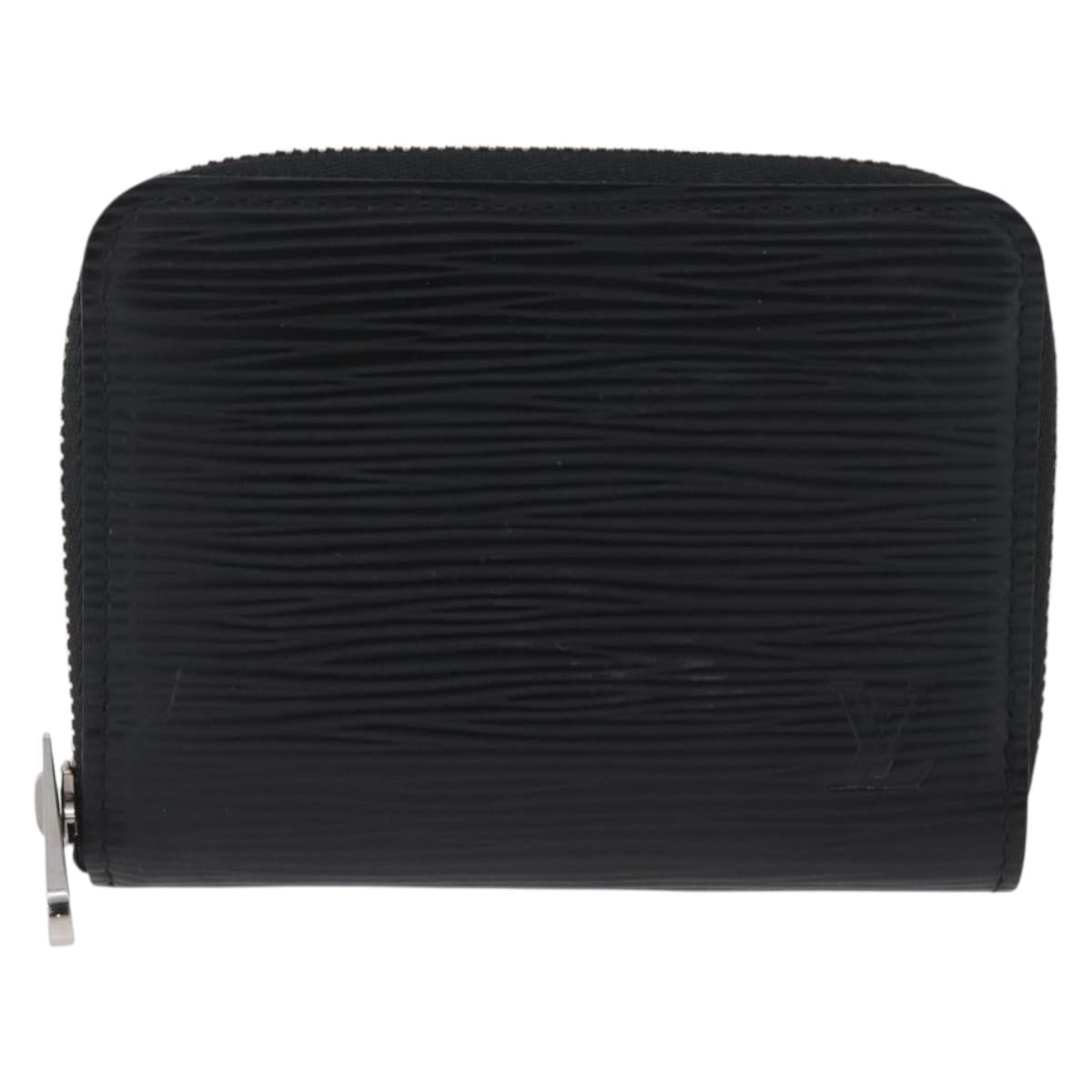 LOUIS VUITTON Epi Zippy Coin Purse Black M60152 LV Auth BA11515A