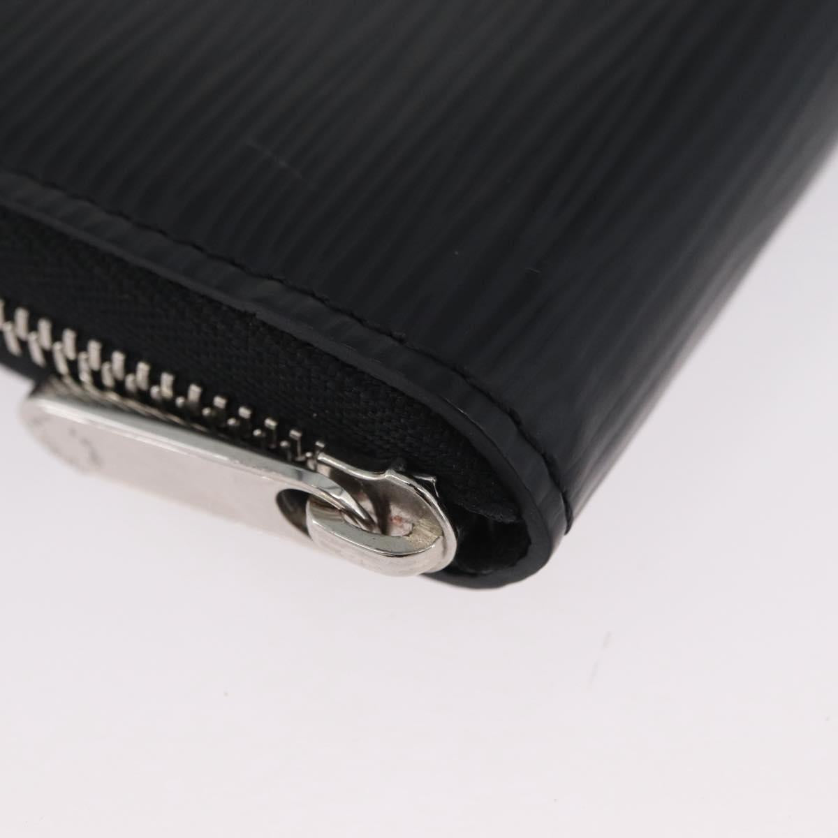 LOUIS VUITTON Epi Zippy Coin Purse Black M60152 LV Auth BA11515A