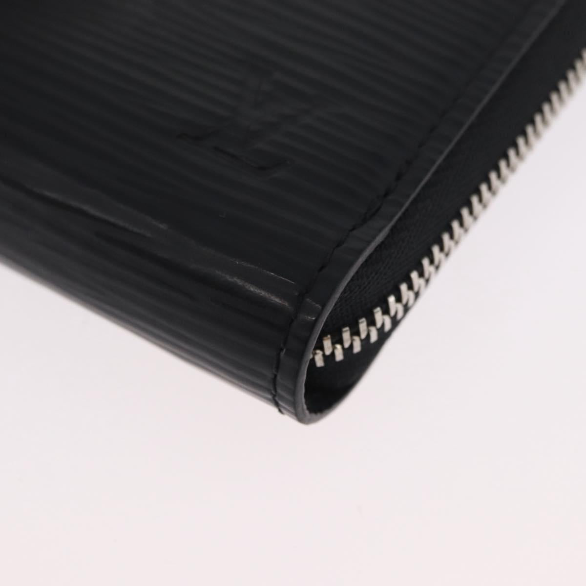 LOUIS VUITTON Epi Zippy Coin Purse Black M60152 LV Auth BA11515A