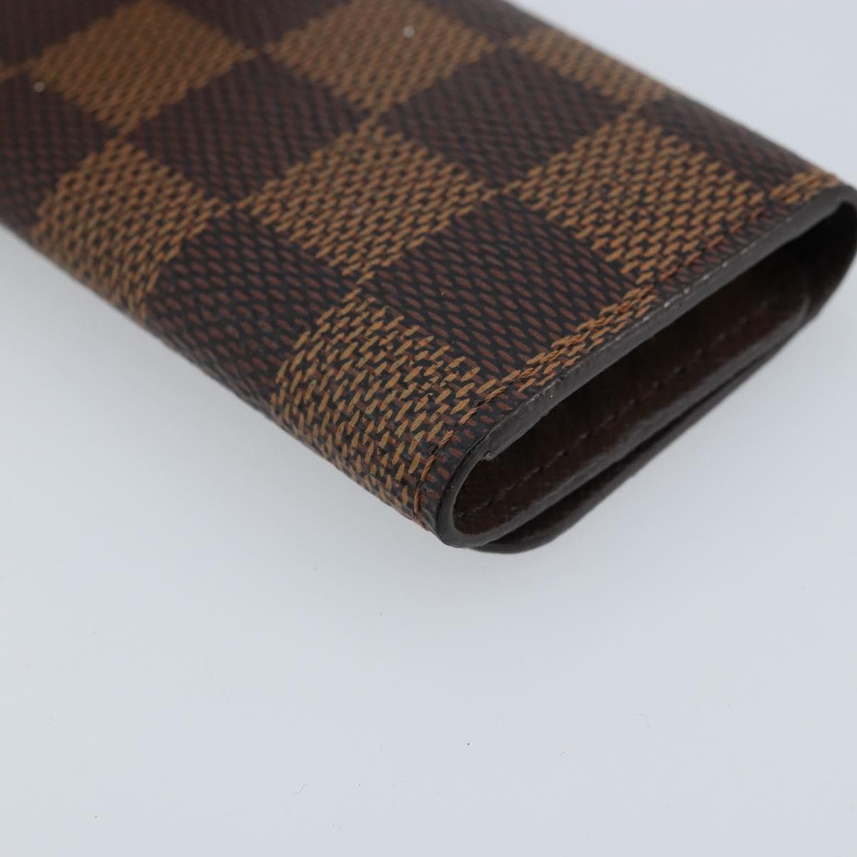 LOUIS VUITTON Damier Ebene Multicles 4 Key Case N62631 LV Auth BA11517